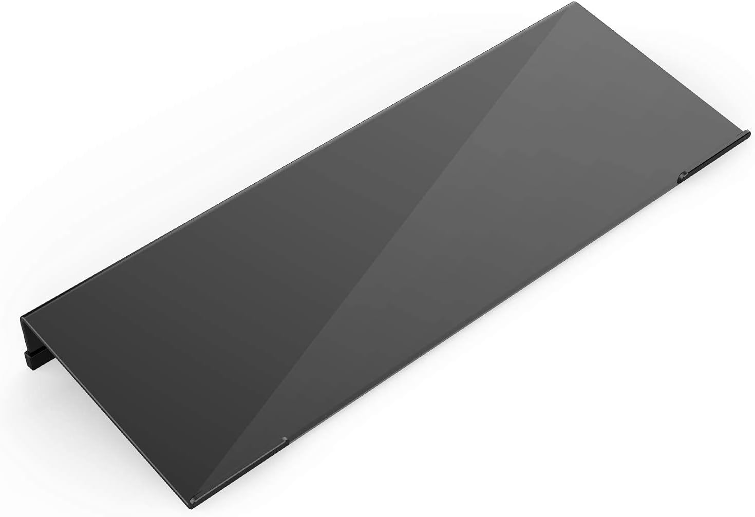 KOTEMON Acrylic Tilted Computer Keyboard Stand for Ergonomic Typing, Keyboard Tray Holder with Silicone Non-Slip Case, Black