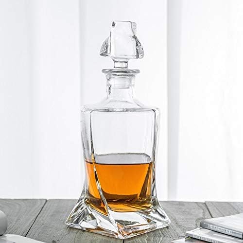 Square 25oz Whiskey Decanter with Glass Stopper