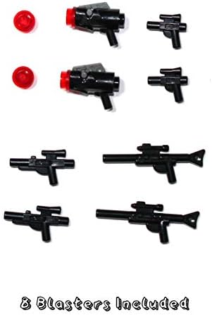 LEGO Star Wars Accessory and Weapons Pack - 8 Lightsabers, 8 Blasters, 2 Display Stands and More