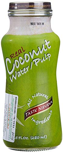 Taste Nirvana, Coconut Wtr Pulp Natural, 9.5 FO (Pack of 12) ( Value Bulk Multi-pack)60