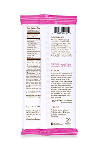 Chuao Chocolatier - Gourmet Almond Marshmallow Artisan No Preservatives Milk Chocolate Bars, 3 Pack, 1.0 Ounce Bars