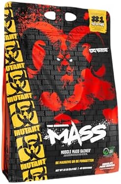 Mutant Mass Weight Gainer Protein Powder, Chocolate Fudge Brownie, 15 lb
