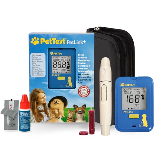PetTest Genteel Glucose Monitor Kit for Dogs and Cats, Pain-Free Testing