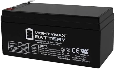 Mighty Max Battery ML3-12 Replacement for Toro Lawn Mower # 106-8397 BATTERY-12V 3.4Ah