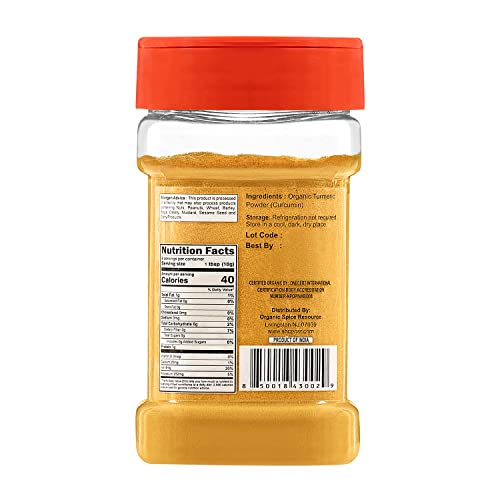 Organic Spice Resource Turmeric Root Powder, 8 oz (226 g)