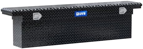 UWS EC10882 72-Inch Gloss Black Heavy-Wall Aluminum Deep Slim Truck Tool Box with Low Profile, RigidCore Lid