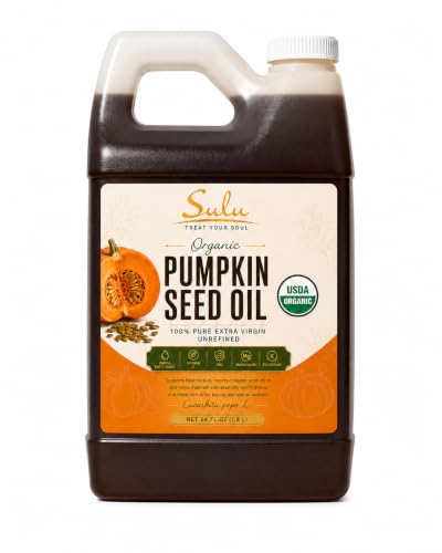 100% Pure Unrefined Virgin Pumpkin Seed Oil All Natural 4 lbs(64 fl.oz)
