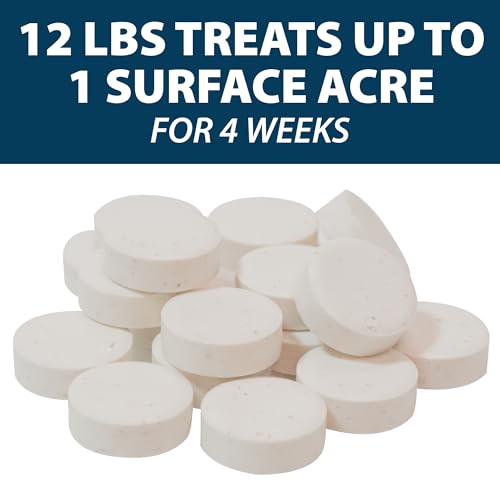 Airmax MuckAway Bacteria Enzyme Tablets for Ponds & Lakes, 16 Scoops | Natural beneficial bacteria muck, sludge & noxious odor solution for cleaner beaches & shorelines; fish, pet & wildlife safe