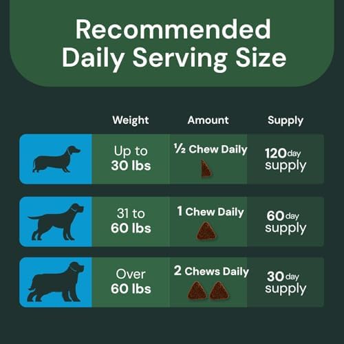 VETRISCIENCE Veterinary Strength Healthy Hip & Joint Chews - Joint Health Supplement for Dogs - Supports Mobility & Flexibility - 60 Count