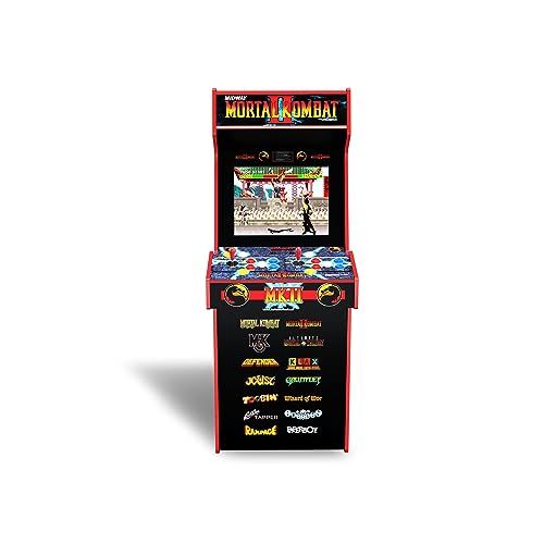 Arcade1Up Mortal Kombat At-Home Arcade System - 4ft, 1-2 Players, Black, LCD Display, Joystick & Button Control, Fantasy Theme