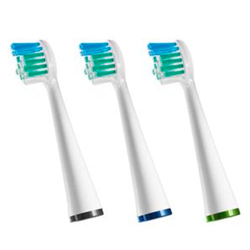 Waterpik Standard Brush Heads, Replacement Tooth Brush Heads For Former Sensonic/Complete Care Models, SRRB-3W, 3 Count
