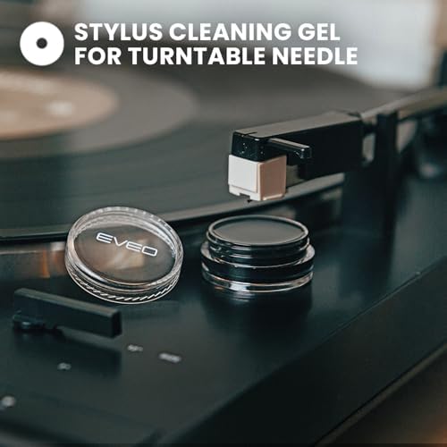 EVEO Vinyl Record Cleaning Kit - 4-in-1 Premium Vinyl Record Cleaner & Vinyl Cleaning Kit with Velvet Brush, Vinyl Cleaner Liquid