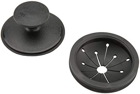 Waste King Legend Series 1 HP Continuous Feed Garbage Disposal with Power Cord - (L-8000) & 1025 EZ Mount Garbage Disposal Stopper and Splash Guard