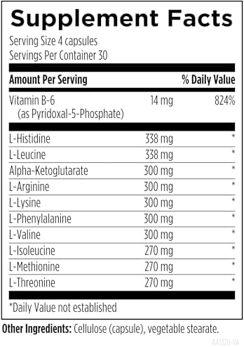 Designs for Health Amino Acid Synergy - Vegetarian Essential Amino Acids Supplement with BCAAs, Alpha-Ketoglutarate