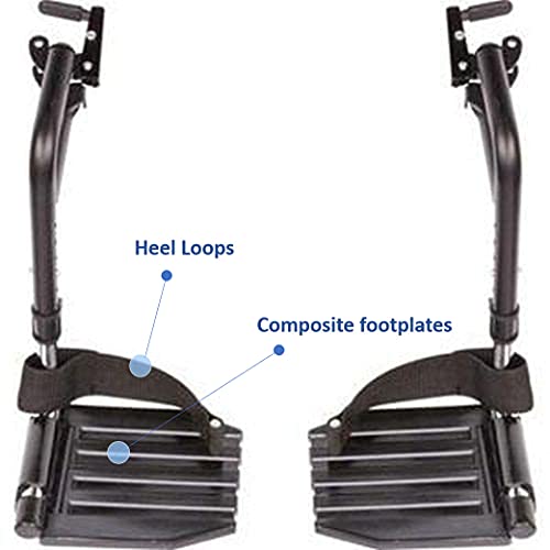 Invacare Tracer EX2 Wheelchair for Adults | Standard Folding | 16 Inch Seat | Footrests & Desk Arms