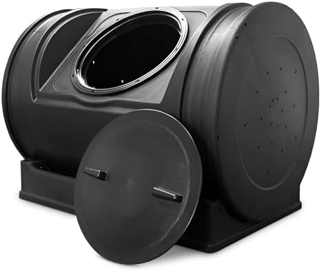 Compost Wizard Jr. Tumbler, 7 Cubic Foot Capacity | Large Rotating Composter Bin, Holds 50 Gallons - Single Chamber Compost System for Gardening, Yard