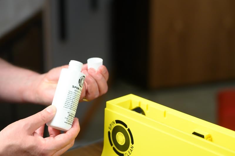 Spin-Clean Record Washer Kit | Vinyl Record Cleaner | Alcohol-Free Solution | Snap-in Rollers | Wedge-Fit Brushes | 2 Lint-Free Drying Cloths