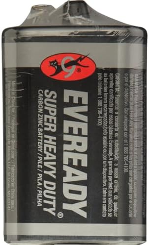 Eveready 1209 6 Volt Super Heavy Duty Lantern Battery Each