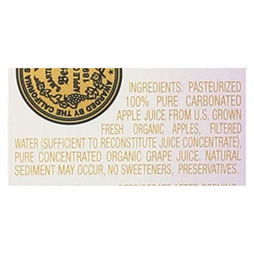 Martinelli's Organic Sparkling Apple Grape 25.4 Fl Ounce