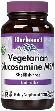 BlueBonnet Vegetarian Glucosamine Plus MSM Supplement, 120 Count ('743715011151) | Shellfish-Free Joint Support Supplement for Women & Men, Vegan