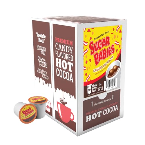 Junior Mints Hot Chocolate Pods, Mint Chocolate Flavor, Compatible with Keurig K-Cup Brewers, 40 Count - Chocolatey Peppermint Cocoa