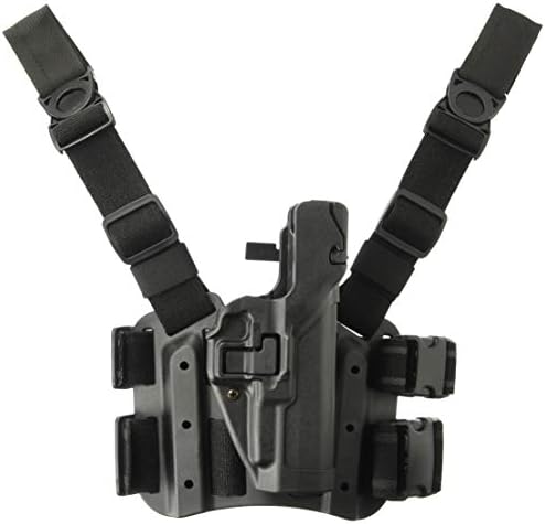 BLACKHAWK Serpa Level 3 Tactical Black Holster, Size 06, Right Hand(Sig 220/225/226/228/229 w/ or w/o rail)