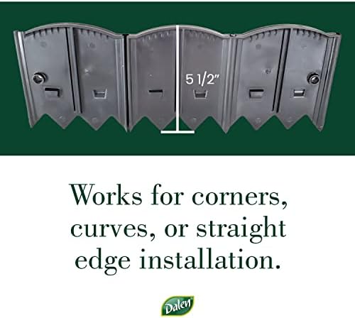 Dalen HammerEdge Pound in Edging - 16 Durable Interlocking Pieces -18 feet of Coverage - Made in USA - Easy to Install - 1 Pack | 16 Durable