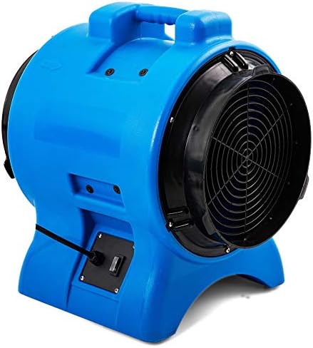 MOUNTO 1HP 3000cfm 12inch Industrial Axial Blower Ventilation Fan Exhaust Blower