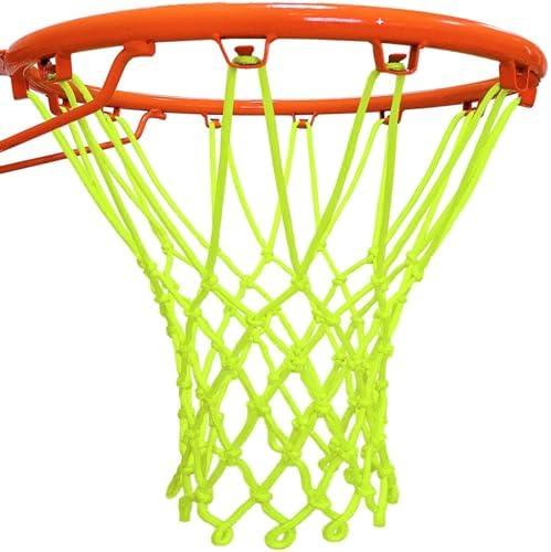 LAO XUE Nightlight Basketball Net Replacement,Luminous Outdoor Nylon Net