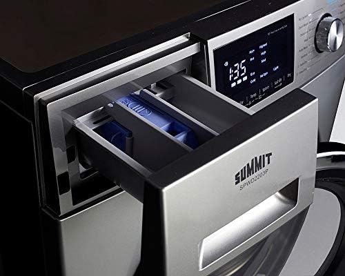 Summit Appliance 24" Washer Dryer Combo, Stainless Steel - SPWD2203P