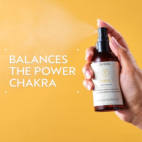 Aveda Chakra 3 Balancing Pure-Fume Mist: Intention | Body & Room Spray | Balances Power Chakra | With Certified Organic Lavender, Lemon, Fir Balsam