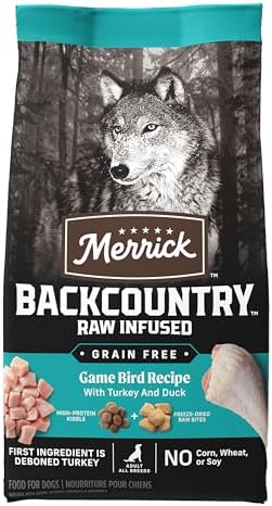 Merrick Backcountry Dry Dog Food Great Plains Red Recipe 4 lb Bag