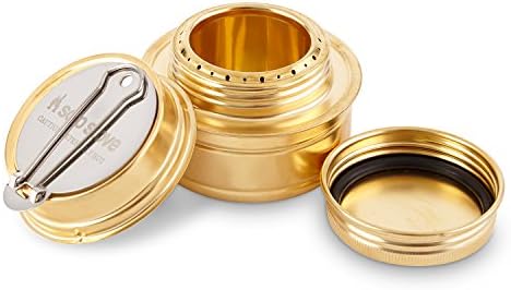 Solo Stove Solo Alcohol Burner - Efficient Spirit Burner Cooktop with Flame Regulator | Camp Stove with Fuel Storage Rubber Gasket