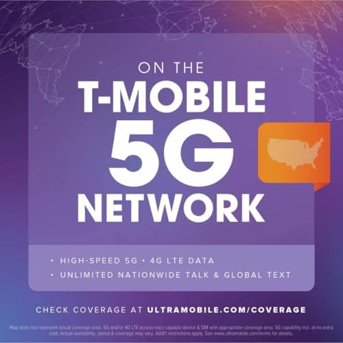 $24/mo. Ultra Mobile Prepaid Phone Plan with Unlimited Talk, Text, & 8GB of 5G • 4G LTE Data for 1 Month (3-in-1 SIM Card Kit)