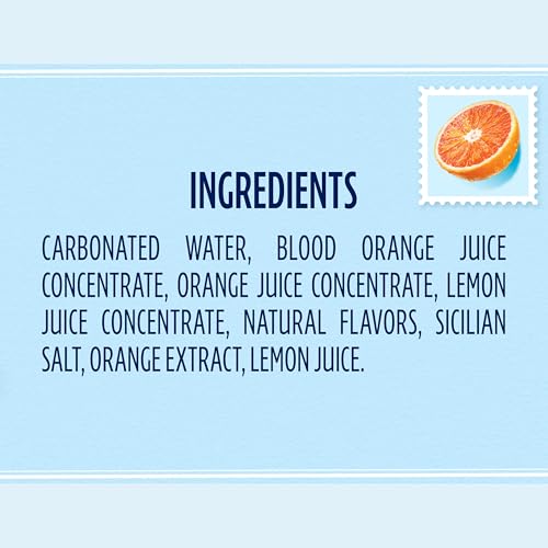 Sanpellegrino CIAO Blood Orange Sparkling Water, Real Fruit Juice, 24 Pack