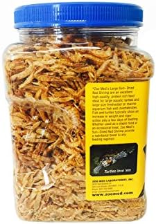 Zoo Med Large Sun-Dried Red Shrimp 10oz Each (2 Pack)