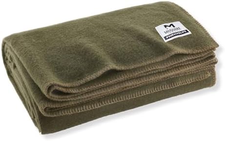 M MCGUIRE GEAR Heavy Duty Wool Blanket, Survival, Emergency, and First Aid Use – Mil-Spec, Fire Retardant