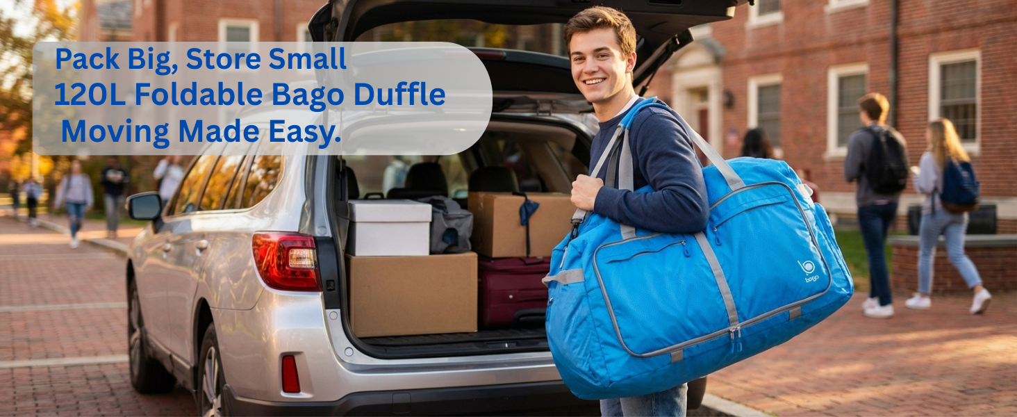 moving out made easy, an extra large duffle 120 Liter