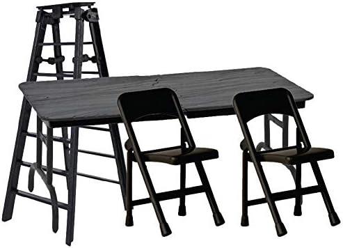 Ultimate Ladder, Table & Chairs Black Playset for Wrestling Action Figures | Create Tables, Ladders & Chairs Matches with a Breakable Table