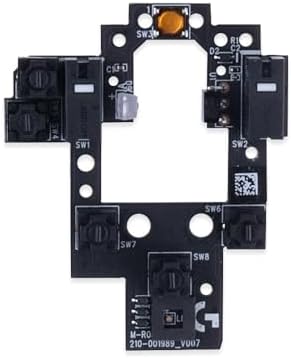 HUYUN Mouse Switch Button Micro Switch Board with Mice Feet Sticker Replacement for Logit G604 Wireless Gaming Mouse (D2FC-F-7N 20M)