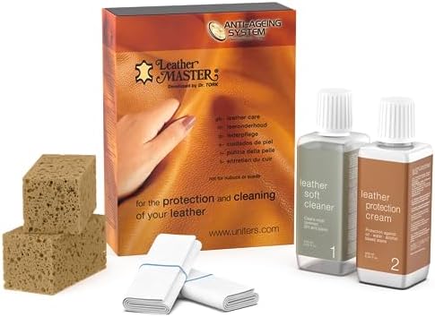 Leather Master Leather Care Kit | Leather Cleaner and Conditioner Kit | Cleans & Restores Car Seats, Furniture, Purses