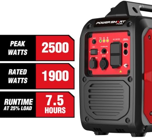 PowerSmart 2500 Watt Portable Inverter Generator for Camping