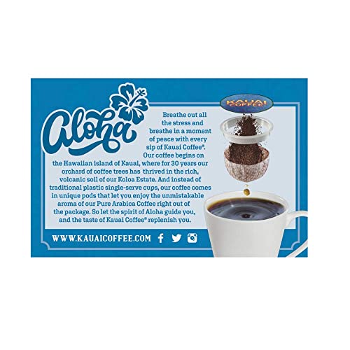 Kauai Coffee | Coconut Caramel Crunch Flavor | Arabica Coffee | 12 PODS