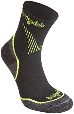 Bridgedale Womens Qw-ik Coolfusion Run Socks, Small, Lime with Sock Ring