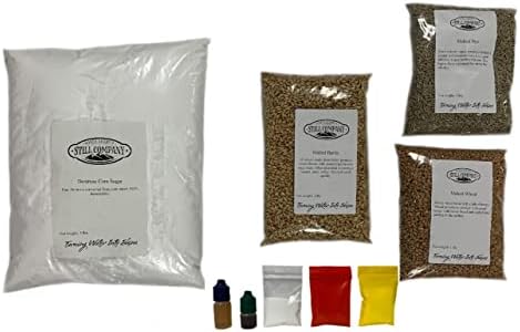 North Georgia Still Company's Fermentation Kit for Moonshine, Malted Barley, Rye & Wheat Whiskey, DIY 5 Gallon Mash Kit