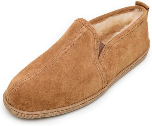Minnetonka Men's Twin Gore Sheepskin Slippers