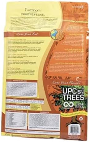 Earthborn Holistic Primitive Feline Grain-Free Dry Cat Food 4 Pound (Pack of 1)