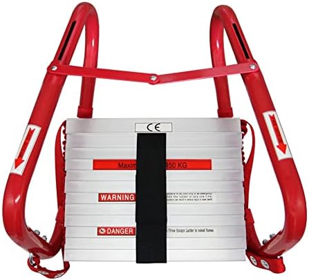 Retractable 2 Story Fire Escape Ladder, 13 Feet