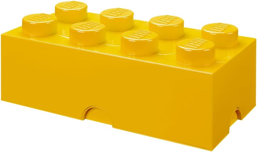 LEGO Storage Brick 8 12.1 L Storage Box with Lid Pink | Durable PVC-free plastic container for bricks, toys and clothes. Compatible with LEGO Brick Drawers and other 8-stud bins