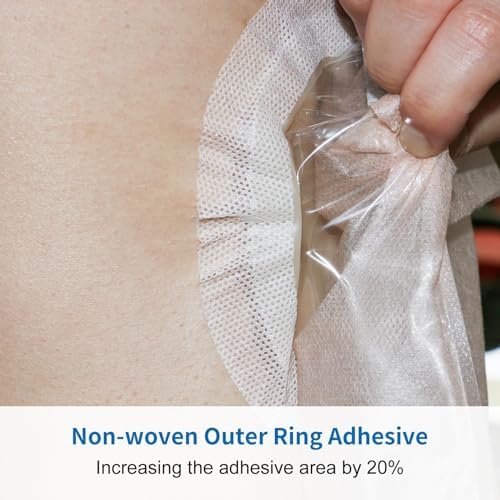 21 Pcs Colostomy Bags, Two-Piece Ostomy Pouches, 15-57mm Cut-to-Fit